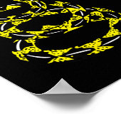 Christmas Libertarian Gadsden Don't Tread Snake ポスター (角)