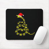 Christmas Libertarian Gadsden Don't Tread Snake  マウスパッド (マウス)