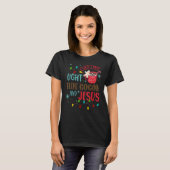 Christmas Light Hot Cocoa Jesus Christmas Hot Coff Tシャツ (正面フル)