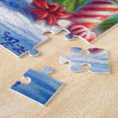 Christmas Lighthouse Nautical Coastal Mountain ジグソーパズル (側面)