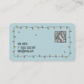 ☃️Christmas Lighting QR Vcard 名刺 (裏面)