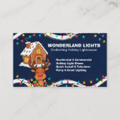🎅🏼Christmas Lighting QR Vcard 名刺 (正面)