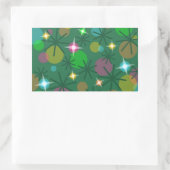 Christmas Lightsシール長方形 長方形シール (バッグ)