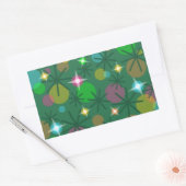 Christmas Lightsシール長方形 長方形シール (封筒)