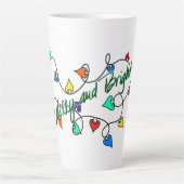 Christmas lights カフェラテマグ (正面)