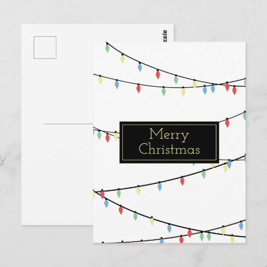 Christmas Lights ポストカード (正面/裏面)