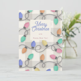 Christmas lights 招待状