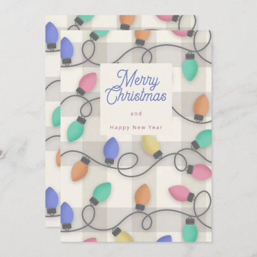 Christmas lights 招待状 (正面/裏面)