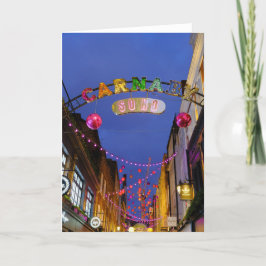 Christmas Lights, Carnaby通り, London UK カード