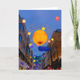 Christmas Lights, Carnaby通り, London UK Card カード