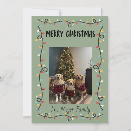 Christmas Lights Christmas Card シーズンカード (正面)