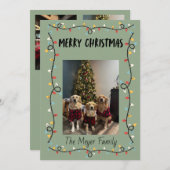 Christmas Lights Christmas Card シーズンカード (正面/裏面)