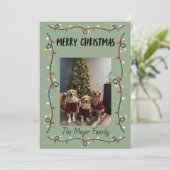 Christmas Lights Christmas Card シーズンカード (スタンド正面)