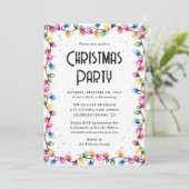 Christmas Lights Colored Holiday Party 招待状 (スタンド正面)