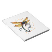 Christmas Lights Dragonfly ノートパッド (アングル)