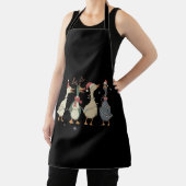 Christmas Lights Ducks Funny Animals Farm Lover  エプロン (インサイチュ)
