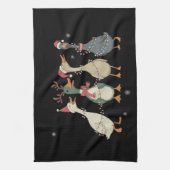 Christmas Lights Ducks Funny Animals Farm Lover キッチンタオル (縦)