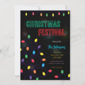 Christmas Lights Festival Invitation 招待状 (正面)