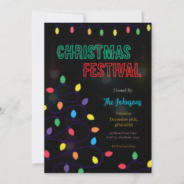 Christmas Lights Festival Invitation 招待状