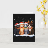 Christmas Lights For Cat Lovers Xmas  カード (黄色い花)