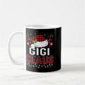 Christmas Lights Gigi Claus Family Matching Xmas P コーヒーマグカップ (左)