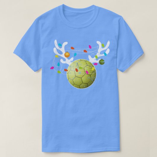 Christmas Lights Handball Funny Xmas 85 Tシャツ (デザイン正面)