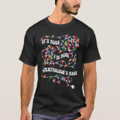 Christmas Lights I'm Fine Everything Is Fine Ugly Tシャツ (正面)