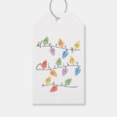 Christmas Lights in Sign Language ギフトタグ (正面)