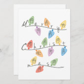 Christmas Lights in Sign Language シーズンカード (正面/裏面)