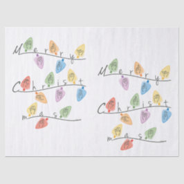 Christmas Lights in Sign Language 薄葉紙