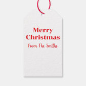 Christmas Lights In The Snow ギフトタグ (裏面)