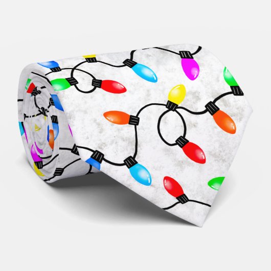 Christmas Lights In The Snow ネクタイ (ロール)