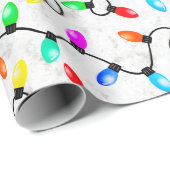 Christmas Lights In The Snow ラッピングペーパー (ロールコーナー)