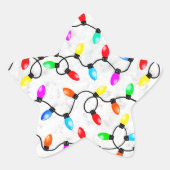 Christmas Lights In The Snow 星シール (正面)