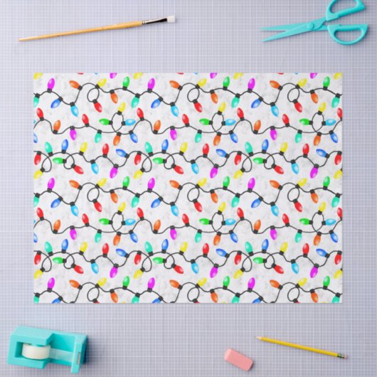 Christmas Lights In The Snow 薄葉紙 (クラフト)