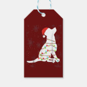 Christmas Lights Labrador Retriever  Dog  ギフトタグ (正面)