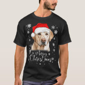Christmas Lights Labrador Retriever Dog Lover Tシャツ (正面)
