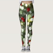 Christmas Lights Leggings with Snow レギンス (正面)