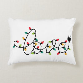 Christmas Lights Love アクセントクッション