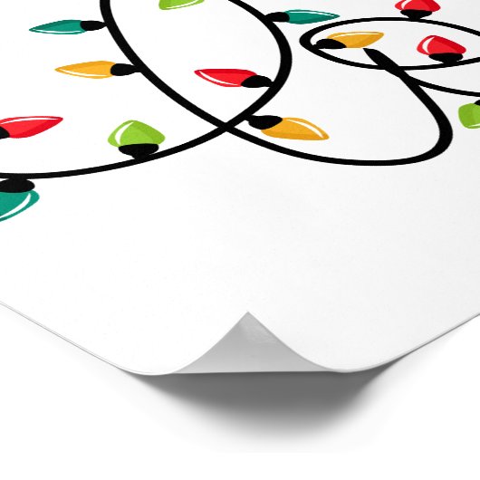 Christmas Lights Love ポスター (角)