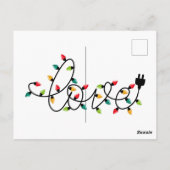 Christmas Lights Love ポストカード (裏面)