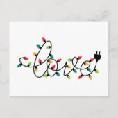 Christmas Lights Love ポストカード (正面)