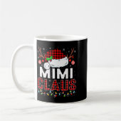 Christmas Lights Mimi Claus Family Matching Xmas P コーヒーマグカップ (左)