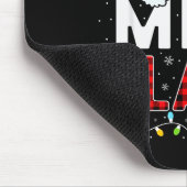 Christmas Lights Mimi Claus Family Matching Xmas P マウスパッド (コーナー)