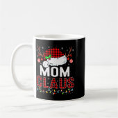 Christmas Lights Mom Claus Family Matching Xmas Pa コーヒーマグカップ (左)