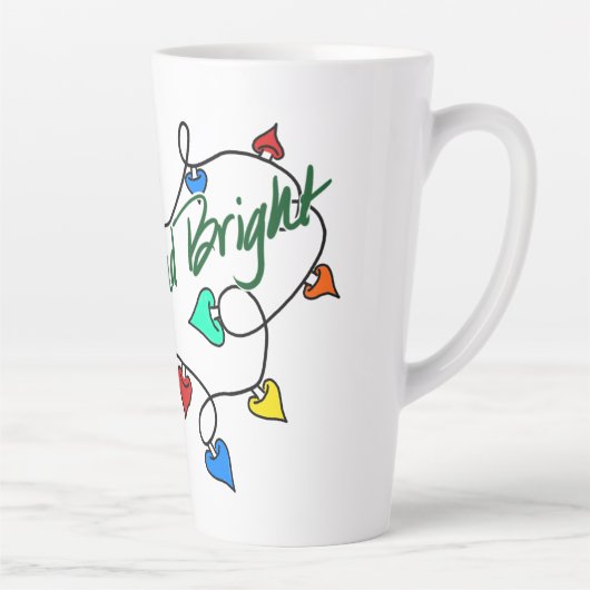 Christmas lights mug カフェラテマグ (右)
