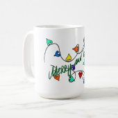 Christmas lights mug コーヒーマグカップ (正面左)