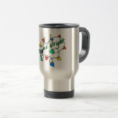 Christmas lights mug トラベルマグ (正面右)