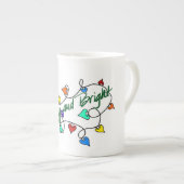 Christmas lights mug ボーンチャイナマグカップ (正面右)