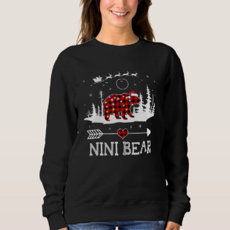 Christmas Lights Pajama Matching Red Plaid Nini Be スウェットシャツ